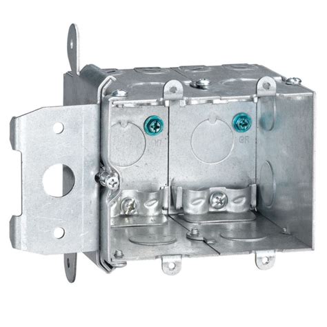 electrical box around stud|steel city electrical outlet boxes.